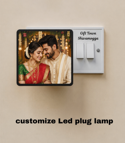 4x4  inches in size personilazed photo plug to swith board